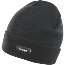 Gorro de poliester acabado polar personalizado negro