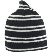 Gorro acrílico reversible de poliester barato negro Gorro acrílico reversible de poliester barato negro