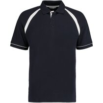 Polo de hombre tejido piqué 205 gr negro y blanco Polo de hombre tejido piqué 205 gr negro y blanco