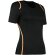 Camiseta de mujer manga corta detalles de color 135 gr