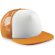 Gorras vintage para sublimación baratas personalizada naranja oscuro/blanco