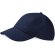 Gorra de perfil bajo en algodón con 5 paneles azul marino