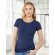 Camiseta de mujer manga corta 135 gr Azul chili