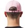 Gorra twill perfil bajo personalizadas para tu estilo único Rosa detalle 3