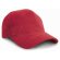 Gorra con 6 paneles unisex personalizada roja