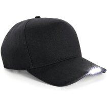 Gorra original de algodón con luz led personalizada negra Gorra original de algodón con luz led personalizada negra