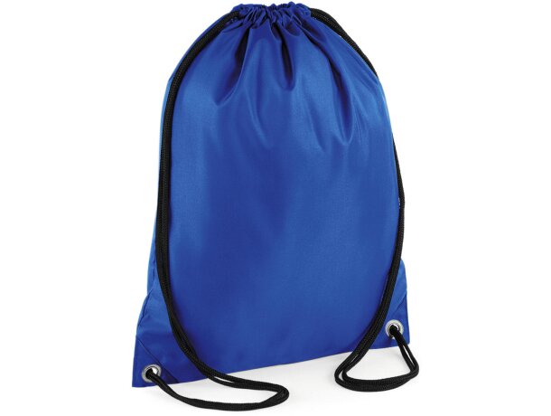 Mochila 100% poliéster con correas ajustables Azul royal detalle 3