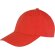 Gorra de alta calidad en algodón de 300 gr personalizada roja