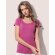 Camiseta de mujer entallada 170 gr Rosa verdadero detalle 2