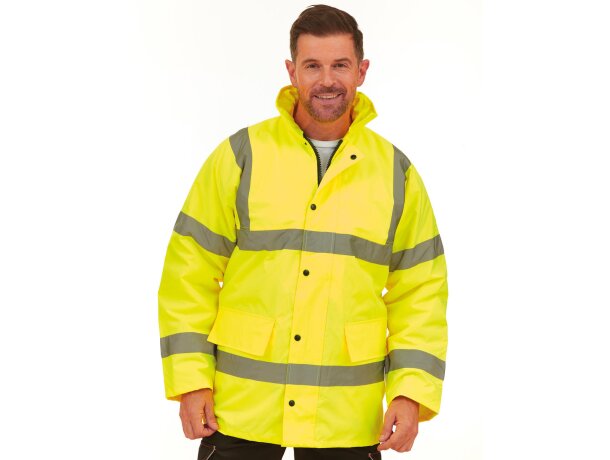 Chaqueta de seguridad Motorway Fluo Amarillo fluorescente detalle 1