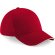 Gorra de 6 paneles ecológica Rojo clasico/blanco