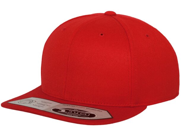 Gorra Snapback ajustada de 6 paneles. Personalízalo con tu logotipo Rojo detalle 10