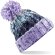 Gorro de invierno económico poliacrílico con base doblada Corkscrew Lavanda morado