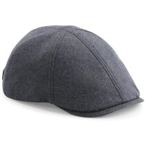 Gorro con logo plano Gatsby algodón grey linen