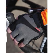 Guantes deportivos sin dedos gris