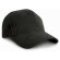 Gorra con 6 paneles unisex personalizada negra