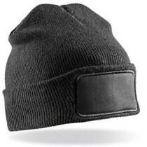 Gorro grueso con parche frontal