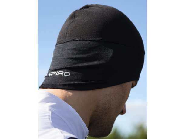 Gorro de playa promocional unisex transpirable poliéster 240 g/m2 Negro detalle 1