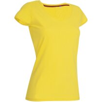 Camiseta de mujer cuello en V manga corta Camiseta de mujer cuello en V manga corta