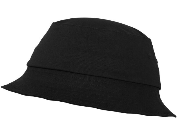 Gorra algodón Flexfit de pescador Negro detalle 1