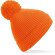 Gorro de invierno impresa dobladillo unisex elastano Naranja