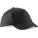 Gorra de algodón de alta calidad con cierre ajustable trasero personalizada negra