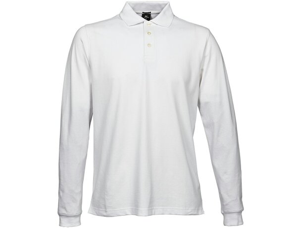 Polo de hombre en algodón personalizado blanco