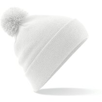 Gorro para el frío con pompón barato blanco