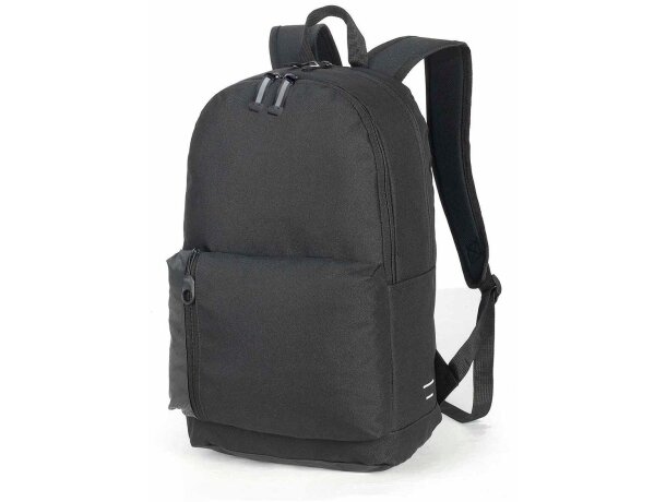 Mochila infantil Plymouth poliéster 600D organizador integrado 18L Naranja mandarina/negro detalle 3