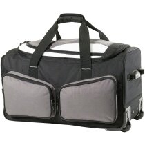 Bolsa trolley de viaje de poliéster de gran calidad grabado gris Bolsa trolley de viaje de poliéster de gran calidad grabado gris
