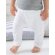 Pantalón bebé promocional para niños en viscosa. algodón orgánico 200 g/m2 Blanco detalle 1