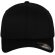 Gorra gruesa de 6 paneles con logotipo personalizable Negro/negro