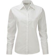 Camisa De Mujer De Manga Larga Barata Blanca
