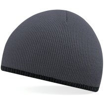 Gorro punto bicolor poliacrílico doble capa unisex