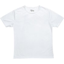 Camiseta en poliester para sublimación de mujer blanca