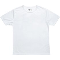 Camiseta en poliester para sublimación de mujer blanca Camiseta en poliester para sublimación de mujer blanca