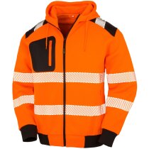 Sudadera de seguridad reciclada con cremallera