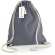 Bolsa mochila de algodón orgánico muy resistente brezo/oxford azul