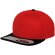 Gorra Snapback 6 panles ajustada Rojo/negro detalle 17