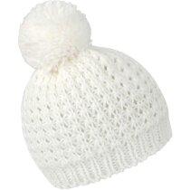 Gorro con pompón de punto personalizado negro Gorro con pompón de punto personalizado negro