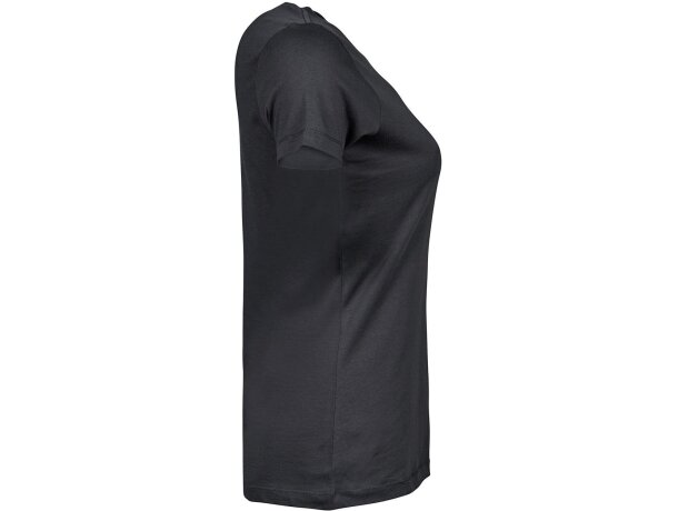 Camisetas mujer corte ajustado algodón 160 g/m2 Luxury Gris oscuro detalle 4