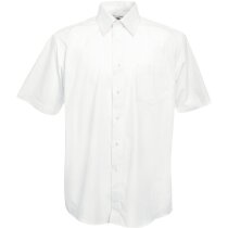 Camisa popelin manga corta mezcla algodón hombre