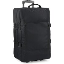 Maleta trolley mediana con mango retráctil personalizada negra Maleta trolley mediana con mango retráctil personalizada negra