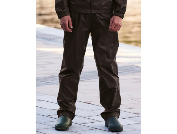 Pantalones personalizados de hombre transpirable poliamida 80 g/m2 Negro detalle 2