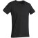 Camiseta adulto cuello en V personalizada negra
