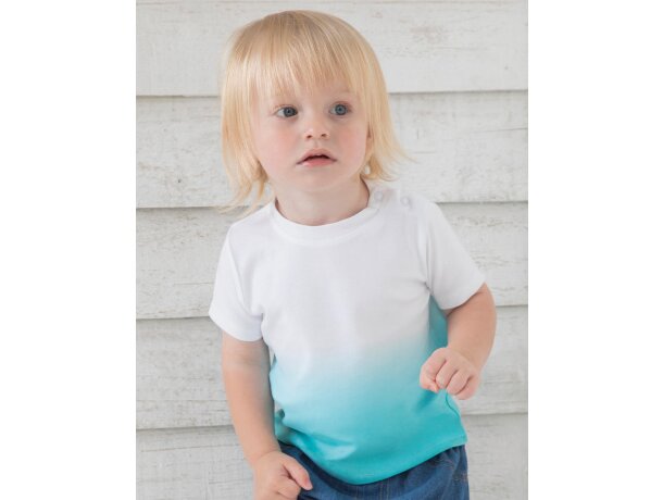 Camiseta Dips bebé Natural/sage verde detalle 3