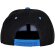 Gorra plana bronx dual con logo destacado Negro/naranja detalle 2