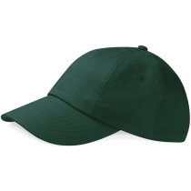 Gorra de perfil bajo en algodón con 5 paneles blanca