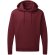 Sudadera con capucha hombre de poliéster 280 g/m2 Borgoña