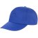 Gorra sencilla de 5 paneles en algodón fino personalizada azul royal